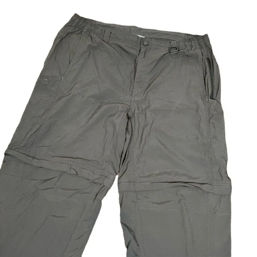 The North Face Convertible Hiking Pants Zip Off Legs Outdoor Utility Charcoal XL